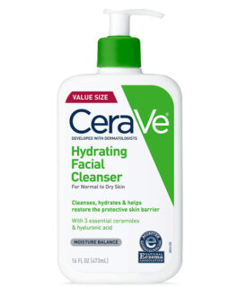 CeraVe Hydrating Facial Cleanser – Moisturizing Face Wash with Hyaluronic Acid for Dry Skin