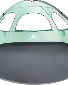 NXONE Beach Tent Sun Shade Shelter | UV Protection & Ventilation | 2-3 Person | Extended Floor & Carry Bag – Mint Green