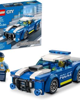 LEGO City Police Car Toy – 60312 Set for Kids 5+, Officer Minifigure & Car Chase Fun