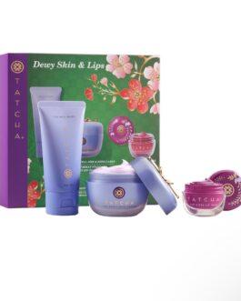 Tatcha Dewy Skin & Lips Hydrating Ritual Set | Travel Rice Wash & Dewy Skin Cream