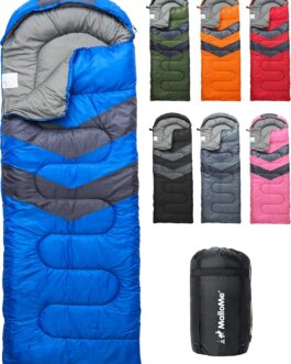 MalloMe Sleeping Bag – Lightweight, Warm & Waterproof Camping Essential for All Seasons