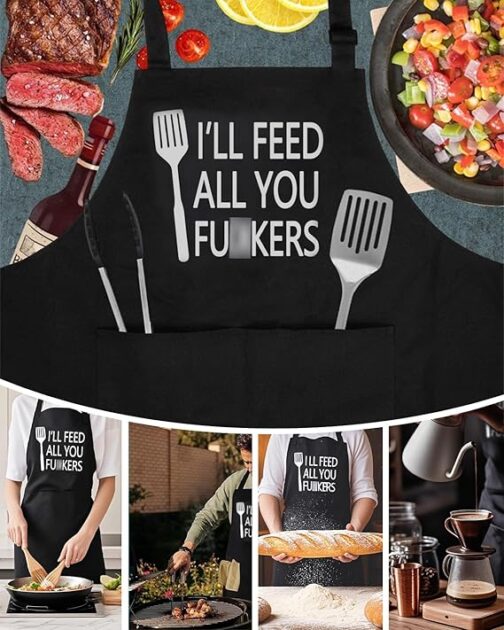 Cooking Aprons for Men & Women - Waterproof, Stain-Resistant & Adjustable - Image 2
