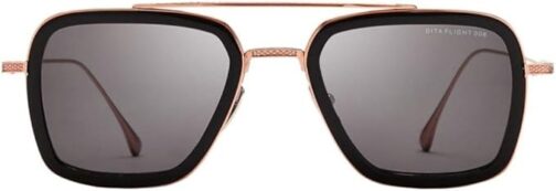 Sunglasses Dita FLIGHT. 006 7806 E-BLK-RGD BlackRose Gold with Dark Grey-AR | Stylish Metal Frame, 52mm Lens, Non-Polarized - Image 2