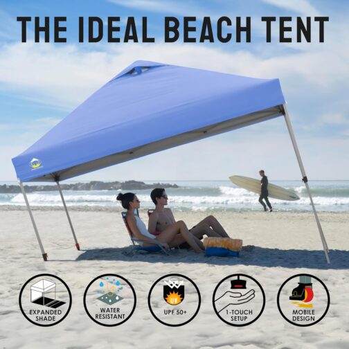 Crown Shades 10x10 Pop Up Canopy - Quick Setup Outdoor Tent with UV Protection & STO-N-Go Cover - Image 3