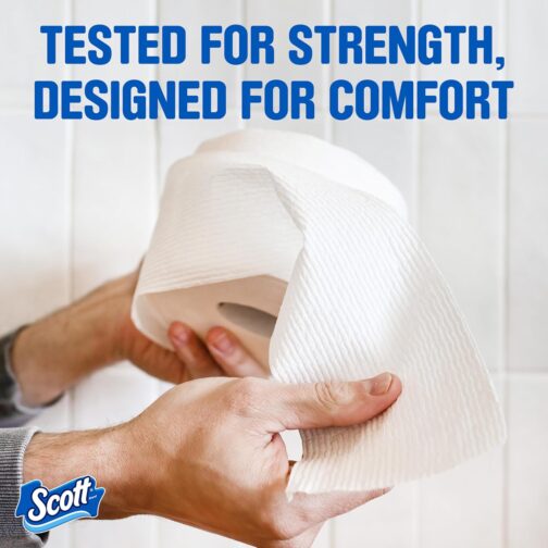 Scott ComfortPlus Toilet Paper - 36 Double Rolls, Septic-Safe & Soft 1-Ply Tissue - Image 4