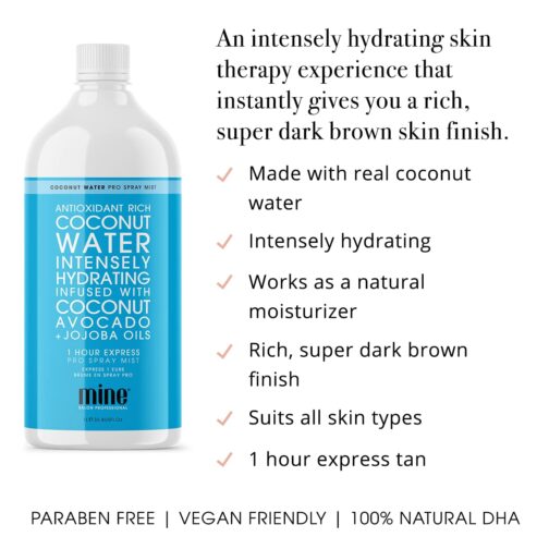 Professional Spray Tan Kit with Coconut Water Pro Mist – Lightweight, Portable Machine with Adjustable Spray Volume for Salons & Mobile Tanners - Image 3