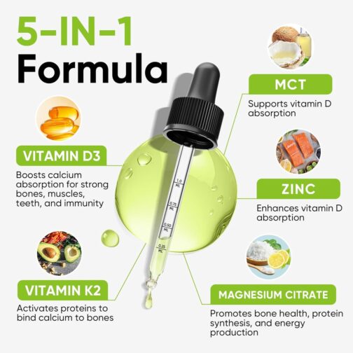 Boost Bone, Mood & Immune Health with Venture Pal Vitamin D3 K2 Drops | 20% Commission - Image 2