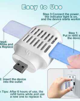 USB Powered Mosquito Repeller | Indoor & Outdoor Protection | DEET-Free | 10 Pcs Refill | Portable & Highly Effective