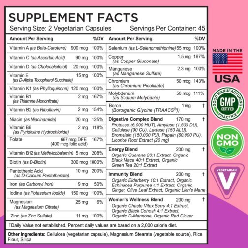 FarmHaven Multivitamin for Women | 22 Essential Nutrients, Superfoods & Enzymes | Immunity, Energy & Beauty Support | 30% Commission - Image 4