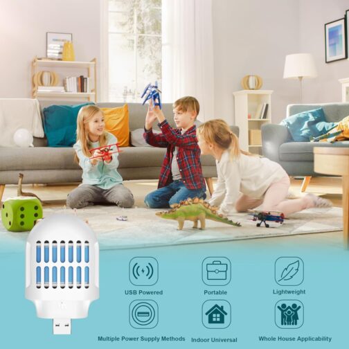 USB Powered Mosquito Repeller | Indoor & Outdoor Protection | DEET-Free | 10 Pcs Refill | Portable & Highly Effective - Image 3