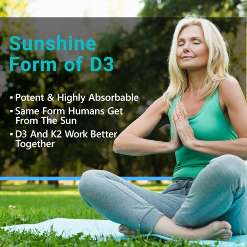 MyoActivo Vitamin D3 K2 Supplement | 5000 IU D3 & 200 mcg K2 for Bone, Heart & Immune Health | Vegetarian, Non-GMO | 30% Commission - Image 5