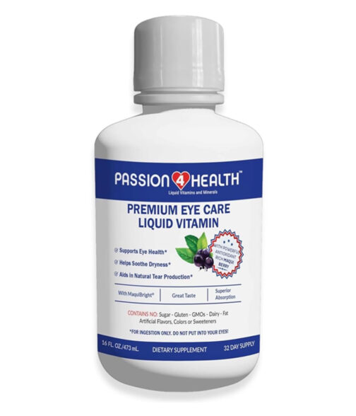Liquid Eye Vitamins with MaquiBright® Maqui Berry | Vision Support Supplement for Dry Eyes & Eye Health | USA Made, Non-GMO, Gluten-Free | 30-Day Supply