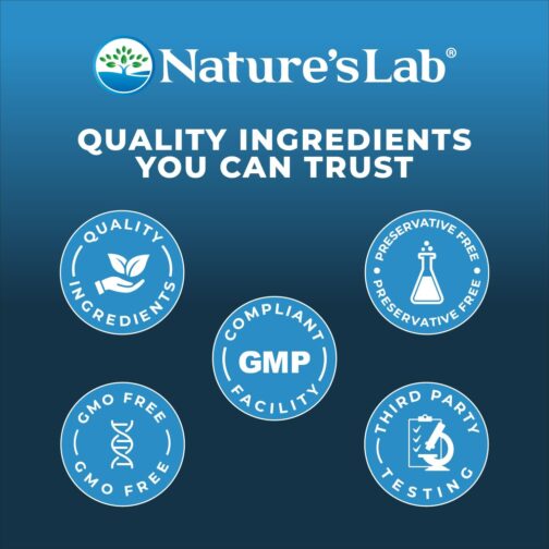 Nature’s Lab Vitamin D3 Plus with K2 | Bone, Muscle & Immune Support | High-Potency 5000 IU D3 | USA Made - Image 6