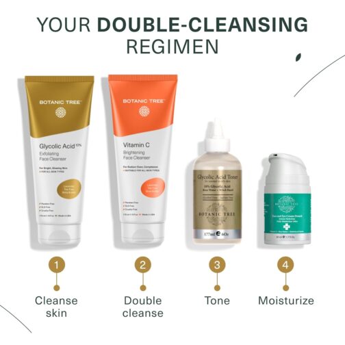 Botanic Tree Vitamin C Face Cleanser | Natural Anti-Aging, Acne Control & Pore-Minimizing Organic Wash | Brightening, Cruelty-Free, USA Made - Image 8