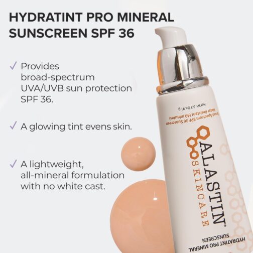 ALASTIN HydraTint Pro Mineral Sunscreen SPF 36 – Tinted Face Sunscreen with Hydration (3.2 oz) - Image 2