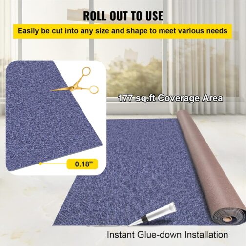 Happybuy Deep Blue Marine Carpet – 6x29.5 ft Waterproof Outdoor Rug for Boat, Deck, Garage & Patio - Image 6