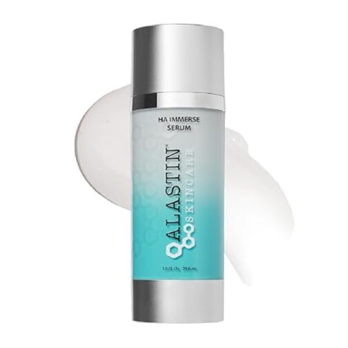 ALASTIN Skincare Hyaluronic Acid HA IMMERSE Moisturizing Face Serum (1 oz) Restorative Serum Combats Dry