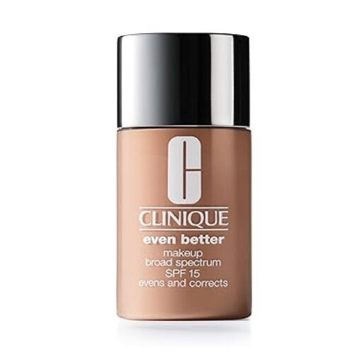 Clinique Foundation, Even Better Makeup, Medium Coverage Foundation, SPF 15 Foundation, Dark Spot Correcting Makeup, Skin Tone Evening Foundation, Dermatologist-Tested Foundation,