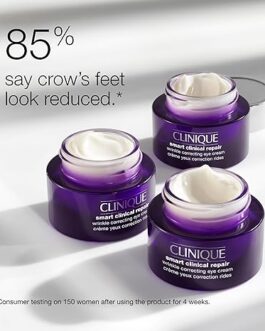 Clinique Smart Repair Eye Cream – Anti-Aging Eye Treatment with Hyaluronic Acid & Peptides