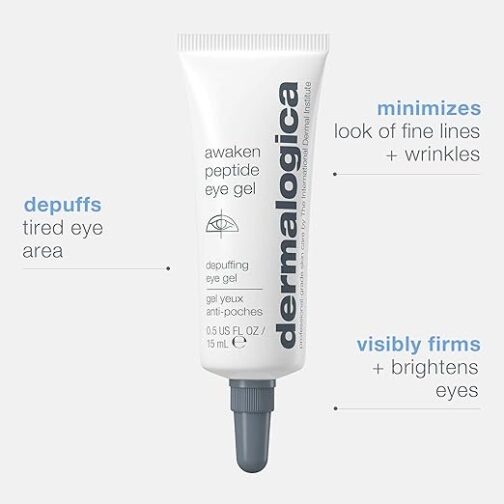 Dermalogica Awaken Peptide Eye Gel – Anti-Puffiness Eye Treatment with Caffeine & Peptides – Hydrating Eye Gel for Wrinkles - Image 2