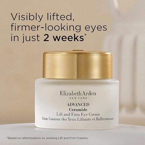 Elizabeth Arden Ceramide Lift & Firm Eye Cream – Reduces Wrinkles, Puffiness & Crow’s Feet - Image 4