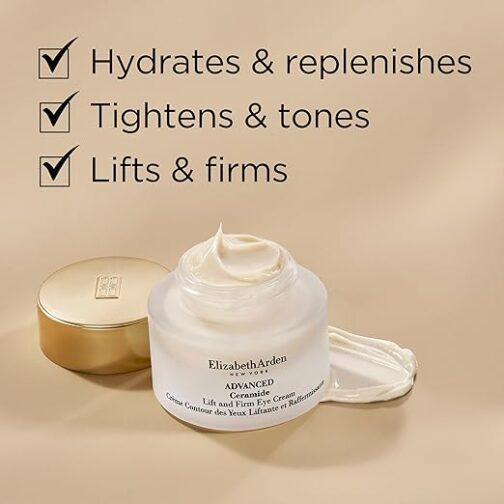 Elizabeth Arden Ceramide Lift & Firm Eye Cream – Reduces Wrinkles, Puffiness & Crow’s Feet - Image 3