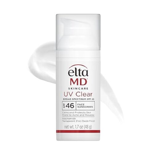 EltaMD UV Clear Face Sunscreen SPF 46, Oil Free Sunscreen with Zinc Oxide,