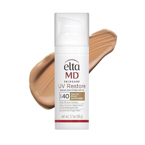 EltaMD UV Restore,Face Sunscreen, SPF 40, Mineral Sunscreen for Sun Damaged Skin Repair