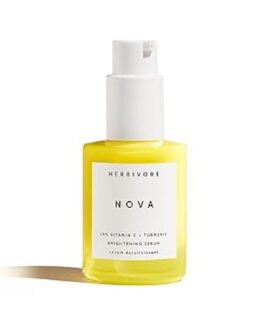HERBIVORE Nova Brightening Serum for Face – 15% Vitamin C + Turmeric to Visibly Improve the Look of Dark Spots and Even Skin Tone