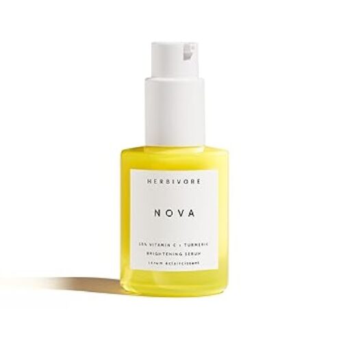 HERBIVORE Nova Brightening Serum for Face – 15% Vitamin C + Turmeric to Visibly Improve the Look of Dark Spots and Even Skin Tone