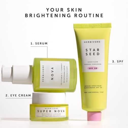 HERBIVORE Nova Brightening Serum – 15% Vitamin C + Turmeric for Dark Spots & Radiant Skin - Image 6