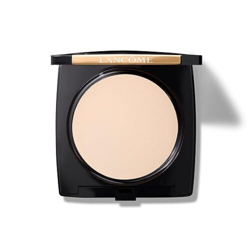 Lancôme Dual Finish Powder Foundation – Matte Full Coverage Pressed Powder for Longwear Shine-Free Finish