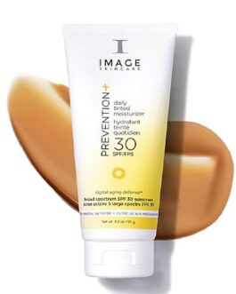 IMAGE Skincare, PREVENTION+ Daily Tinted Moisturizer SPF 30 Sunscreen, No White Cast, 3.2oz