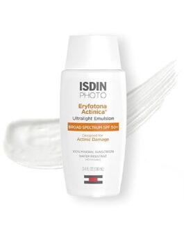 ISDIN Eryfotona Actinica Zinc Oxide and 100% Mineral Sunscreen Broad Spectrum SPF 50+,