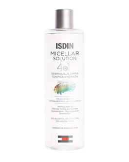 ISDIN Micellar 4-in-1 Facial Cleansing Water – Makeup Remover, Toner & Hydrator for Sensitive Skin – Alcohol-Free (13.5 FL OZ)