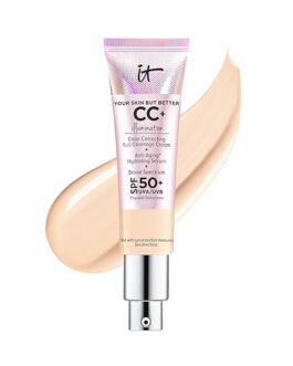 IT Cosmetics CC+ Cream Illumination – Radiant Full-Coverage Foundation with SPF 50, Niacinamide & Hyaluronic Acid – 1.08 fl oz