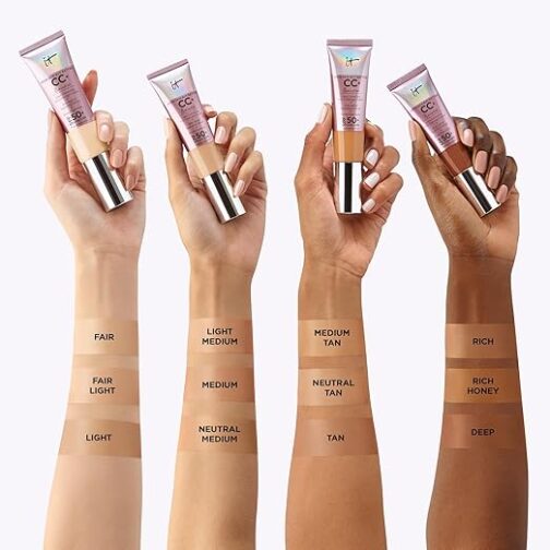 IT Cosmetics CC+ Cream Illumination – Radiant Full-Coverage Foundation with SPF 50, Niacinamide & Hyaluronic Acid – 1.08 fl oz - Image 4