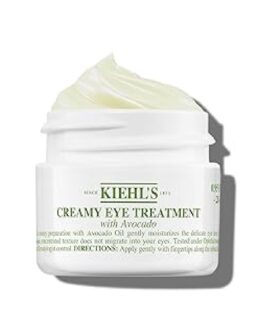 Kiehl's Avocado Eye Treatment, Nourishing and Hydrating Eye Cream, Avocado Oil and Caffeine to Energize and Invigorate Skin, Tired Eyes, 99% Naturally Derived Formula