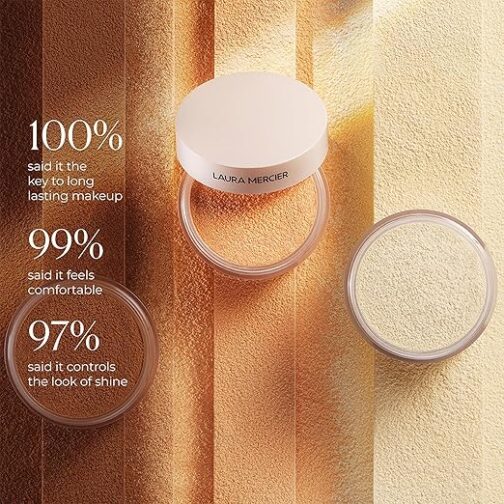 Laura Mercier Talc-Free Setting Powder Ultra-Blur – Hydrating & Blurring Finish with Hyaluronic Acid for Normal to Mature Skin - Image 4