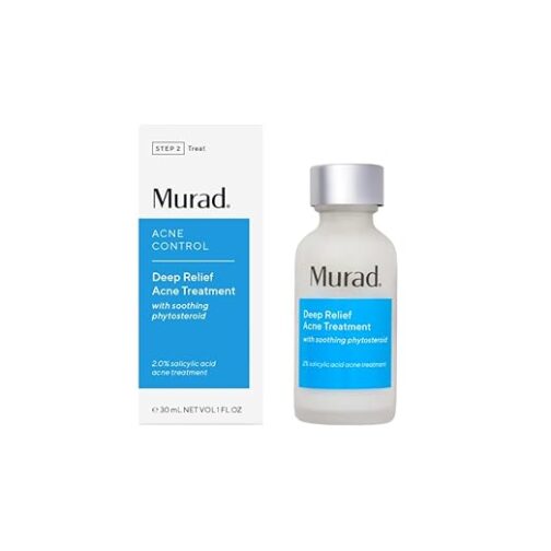 Murad Deep Relief Acne Treatment – 2% Salicylic Acid & Phytosteroid Formula for Deep, Painful Acne Breakouts & Redness