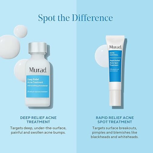 Murad Deep Relief Acne Treatment – 2% Salicylic Acid & Phytosteroid Formula for Deep, Painful Acne Breakouts & Redness - Image 5