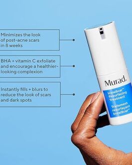 Murad Invisiscar Resurfacing Treatment – Smooth Acne Scars, Fade Discoloration, and Improve Skin Texture