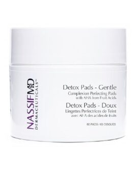 NassifMD Gentle Facial Detox Pads – Daily Cleansing & Exfoliation for Sensitive Skin (60 Pads)