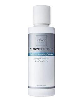 Obagi CLENZIderm M.D. Daily Care Foaming Acne Cleanser – Deep-Cleansing Acne Face Wash with 2% Salicylic Acid (BHA)