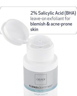 Obagi CLENZIderm M.D. Pore Therapy Exfoliating BHA Toner – Clears Pores & Treats Acne with 2% Salicylic Acid