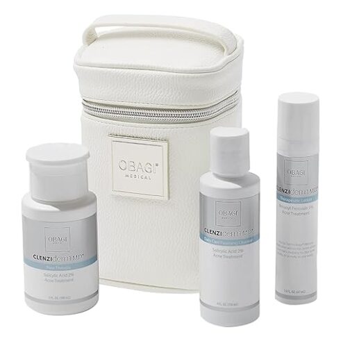 Obagi CLENZIderm M.D. Therapeutic System – Complete 3-Step Acne Treatment with Salicylic Acid & Benzoyl Peroxide