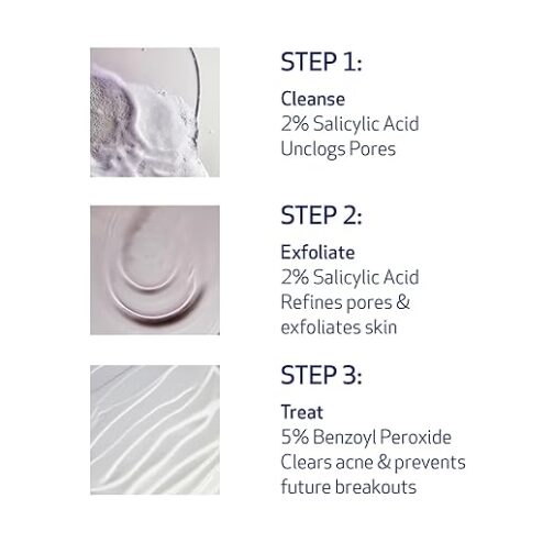 Obagi CLENZIderm M.D. Therapeutic System – Complete 3-Step Acne Treatment with Salicylic Acid & Benzoyl Peroxide - Image 2