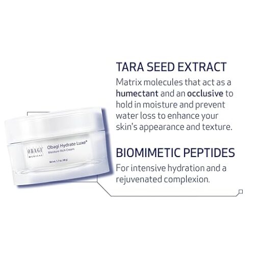 Obagi Hydrate Luxe Ultra-Rich Night Moisturizer with Peptides – Dry, Sensitive & Aging Skin Cream - Image 3
