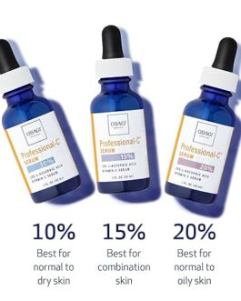 Obagi Professional-C Vitamin C Serum – Brightening Serum for Sensitive Skin – Minimizes Fine Lines & Wrinkles – Antioxidant Protection – 1 fl oz