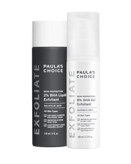 Paula’s Choice AHA BHA Exfoliant Duo – 8% AHA Gel + 2% BHA Liquid for Blackheads, Pores & Wrinkles – Glycolic & Salicylic Acid